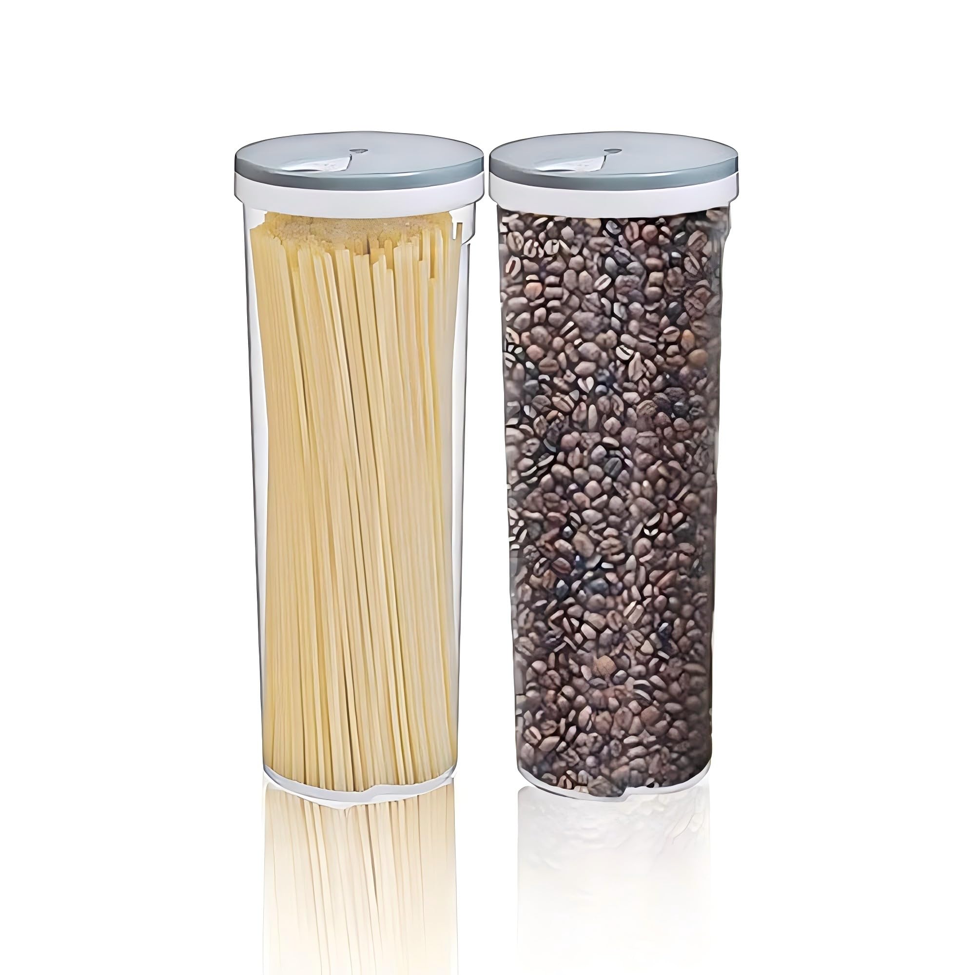Contenitori Per Pasta 2.5L - 2 Pezzi Trasparenti Con Coperchio, Per Dispensa Ordinata - Foto 8