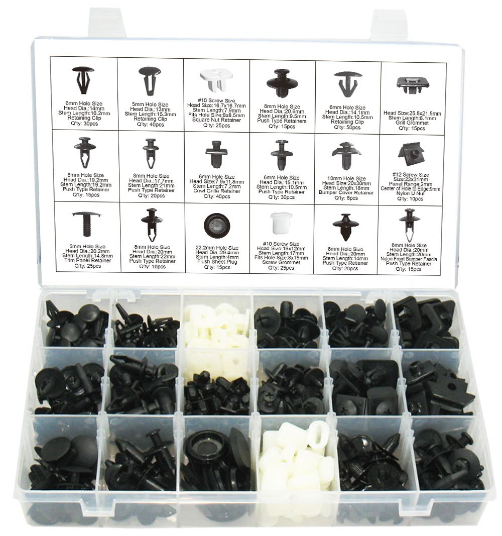 Swordfish 60250 for Nissan Retainer Clip Assortment, Package of 408 Pieces
