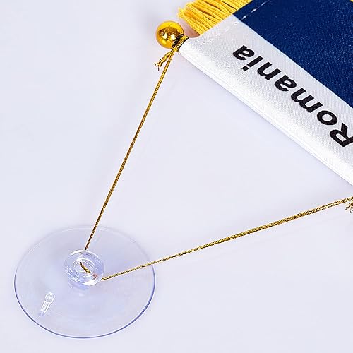 Miniatura 121 de ZXvZYT Bandera argentina colgante de ventana argentina de 3 x 5 pulgadas, mini banderas argentinas para decoración de espejo retrovisor, con ventosa