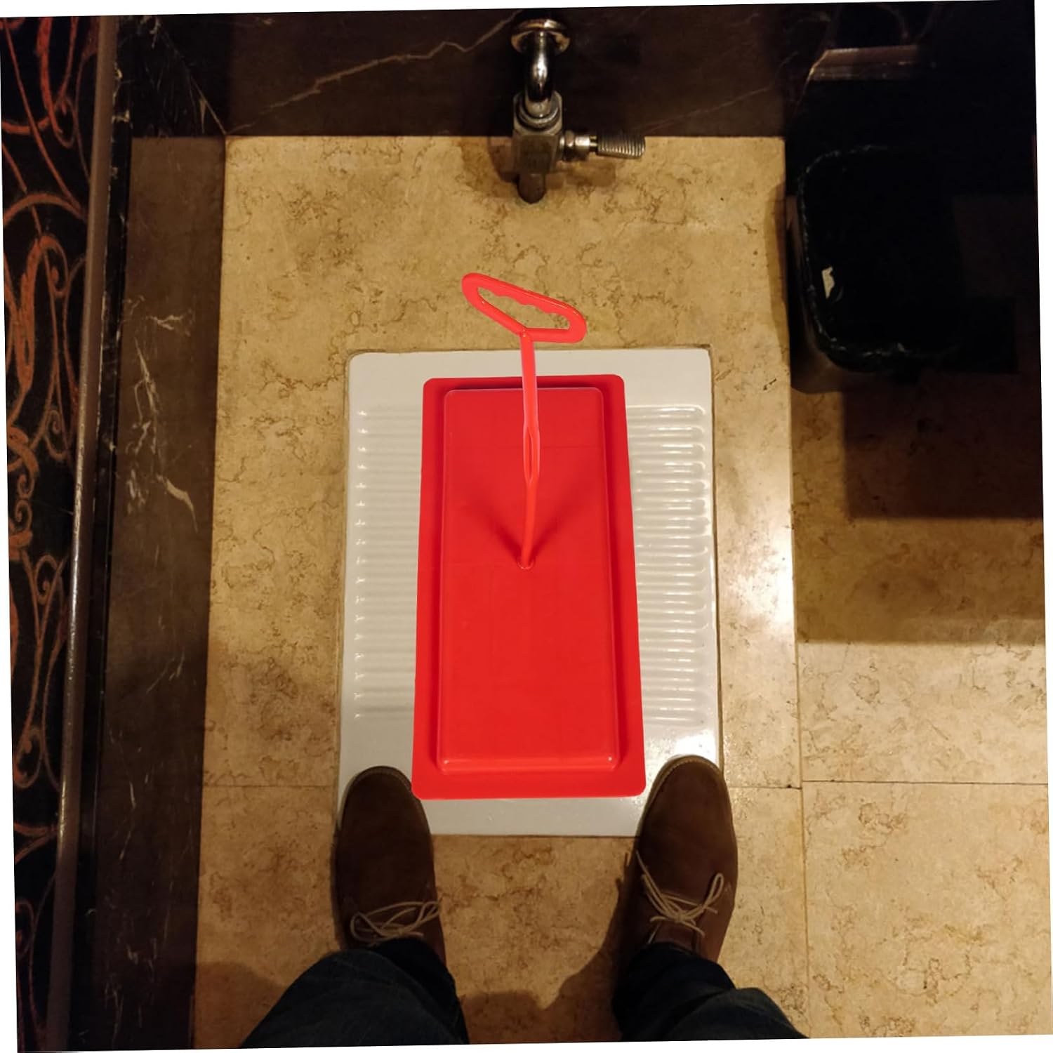 DECHOUS Odor-Blocking Squat Toilet Cover Board Universal Plastic Lid for Bathroom Easy to Clean Suitable for Home and Outdoor Use 1-Piece Set