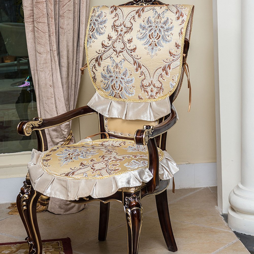 Housses pour dos de chaises en tissu de style européen modèle A