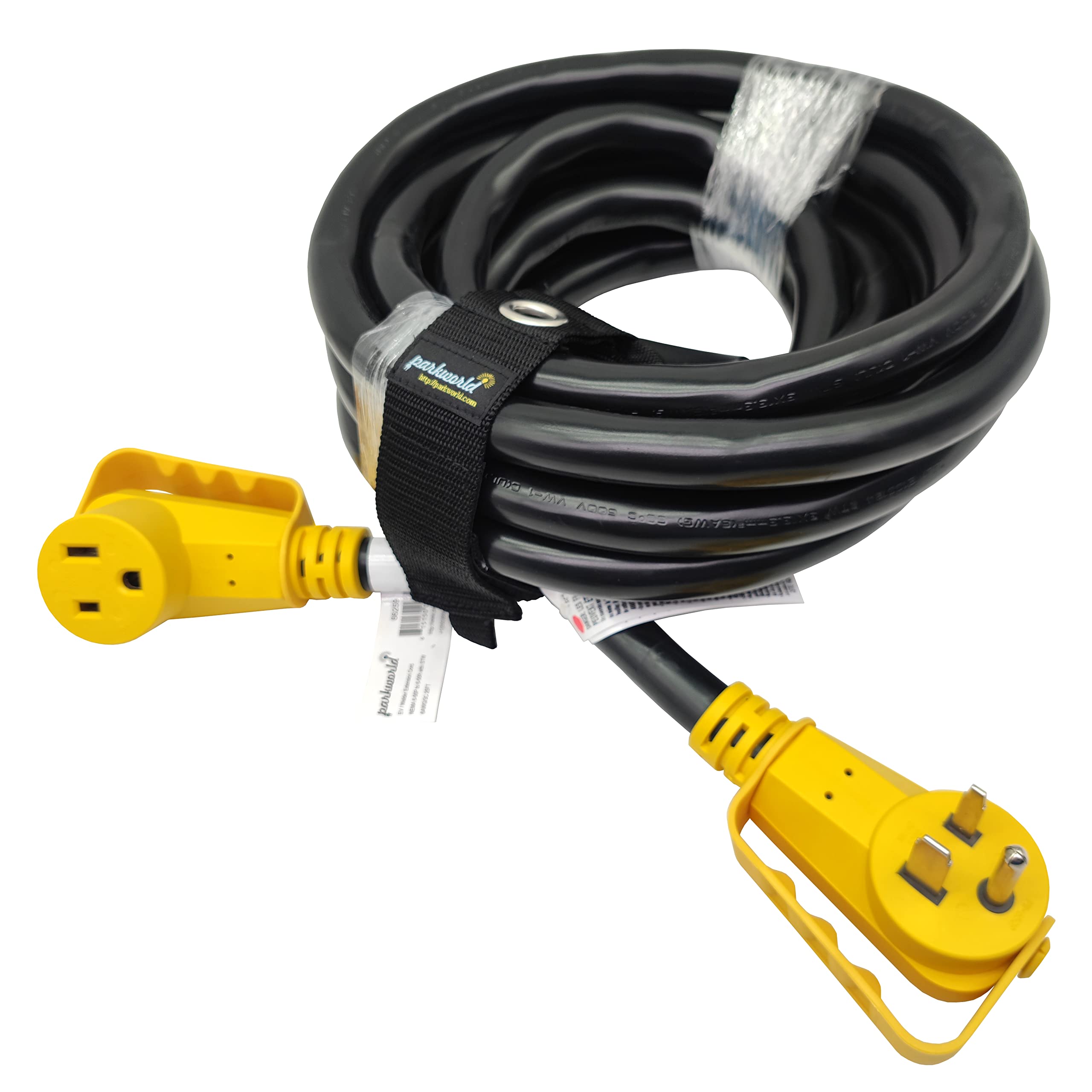 Parkworld Schweißer Verlängerungskabel NEMA 6-50 – 8 AWG, 7,6 M, Mit Beleuchtetem Stecker
