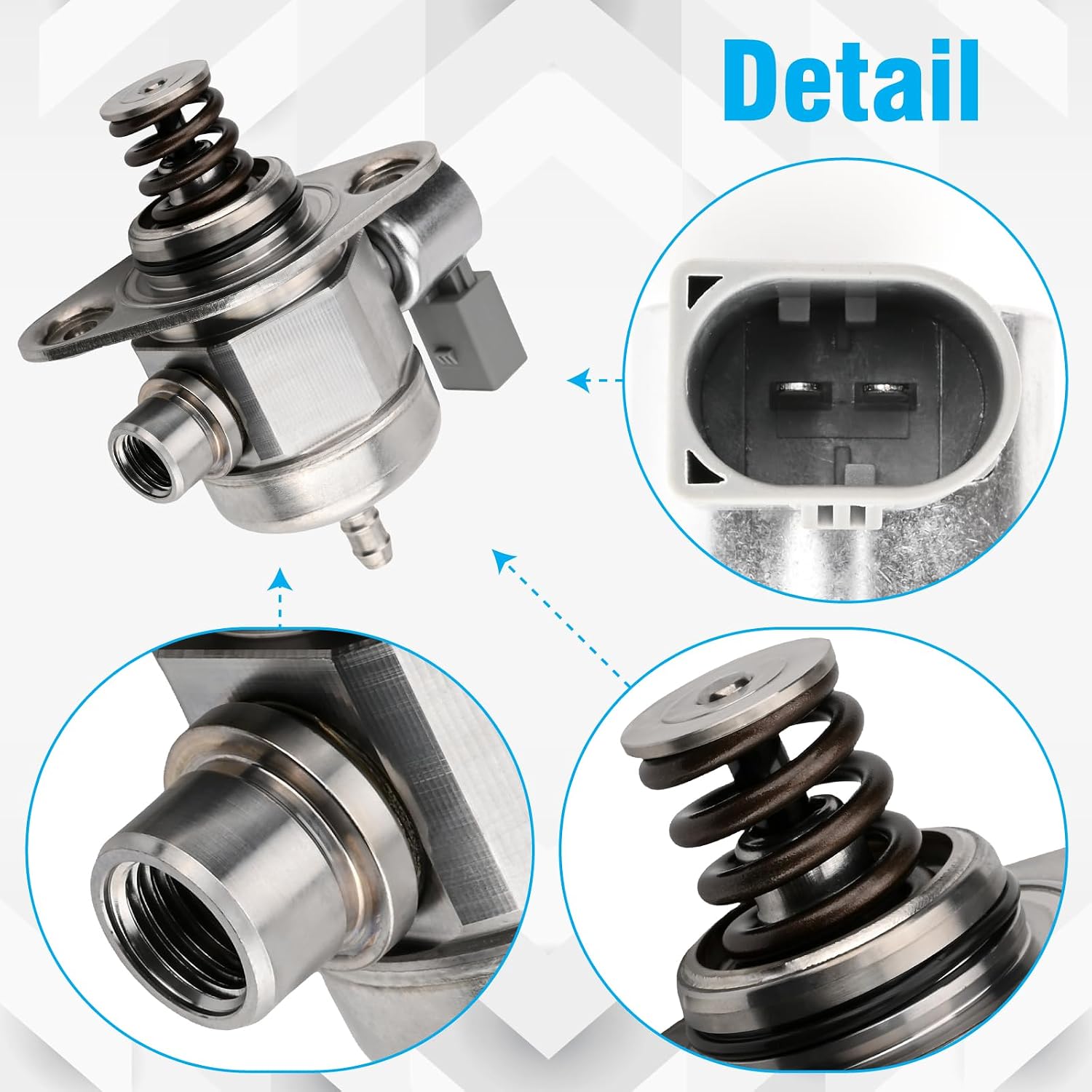High Pressure Fuel Pump Compatible With A3 2008-2016 Beetle 2012-2015 GTI 2008-2014 Jetta 2008-2015 Passat 2008-2010 CC Eos Q3 TT 06H127025N