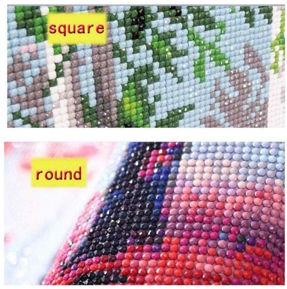 Diamond Painting „Liebende Küssen Sich“ – 5D DIY Mosaik-Set, 40x80 Cm, Mit Werkzeug, Quadratische Steine