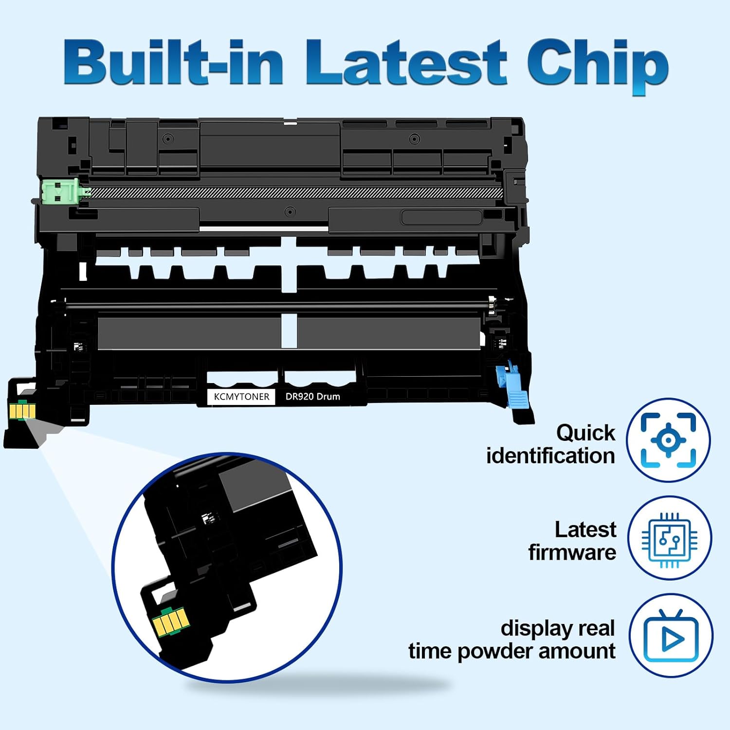 DR-920 DR920 Drum Unit Black 2 Pack Compatible Replacement for Brother DR920 DR 920 DR-920 for HL-L6210DW HL-L6210DWT HL-L5210DN HL-L5210DW HL-L5210DWT HL-L6310DW MFC-L6810DW DCP-L5510DN Laser Printer