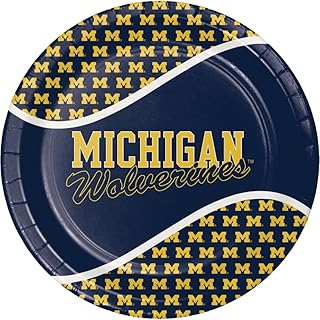 Trendware University of Michigan Paper Plates, 24 Count