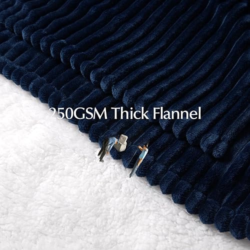 Miniatura 7 de Manta térmica eléctrica tamaño matrimonial, manta eléctrica de franela gruesa y sherpa suave y acogedora para cama, sistema de seguridad automático,