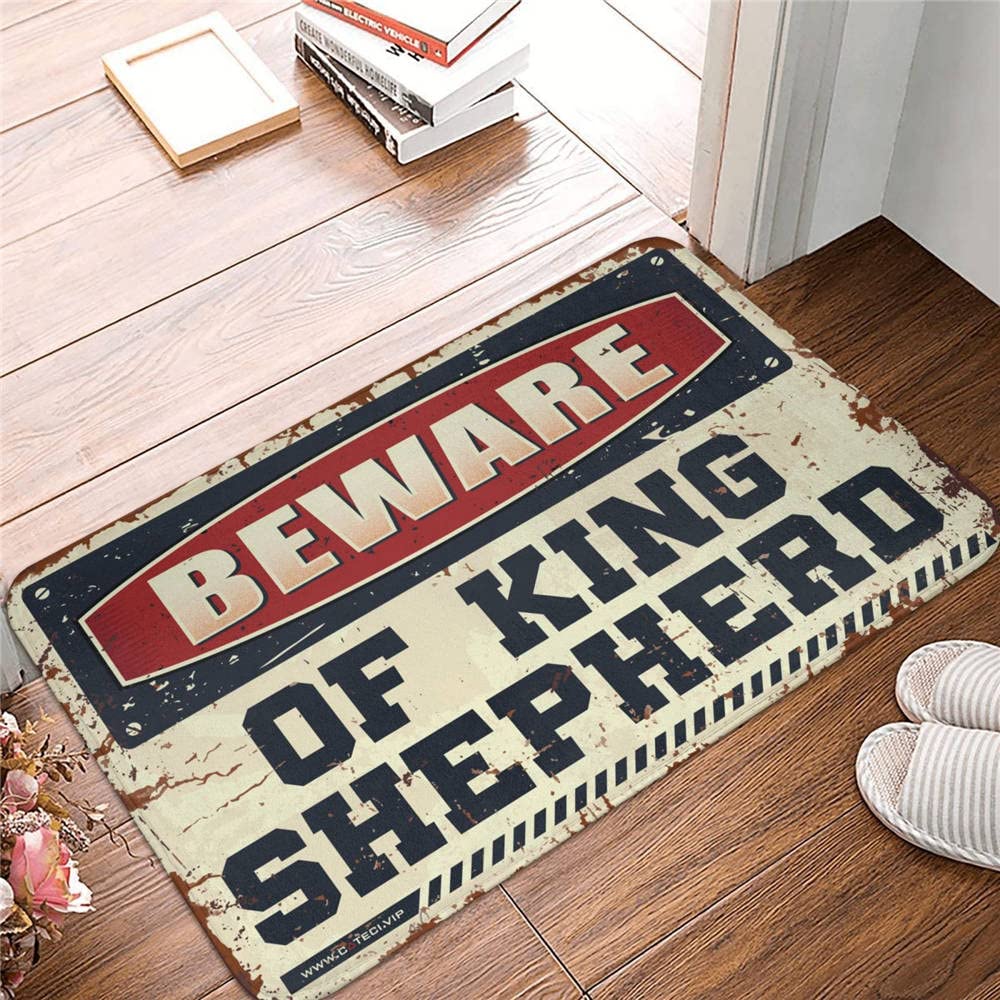 Tapis de porte d'intérieur King Shepherd | Paillasson d'entrée antidérapant de maison 50x80 cm