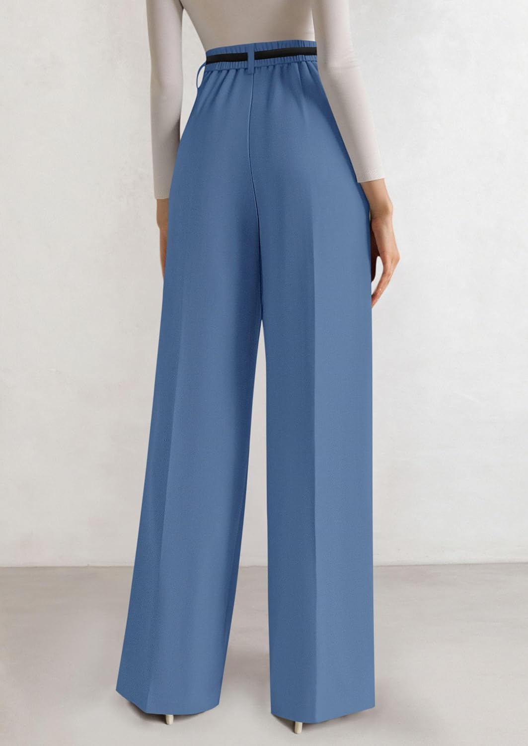 PRETTYGARDEN Womens Wide Leg Dress Pants 2026 Business Casual Flowy Work Palazzo Pants High Waisted Slacks Trousers thumbnail