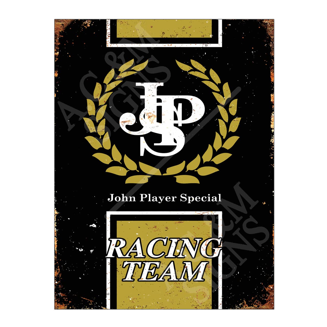 Garage Metal Sign Plaque Print Poster Retro Gift Dad Man Cave Shed Home Bar (JPS Racing 10x8)