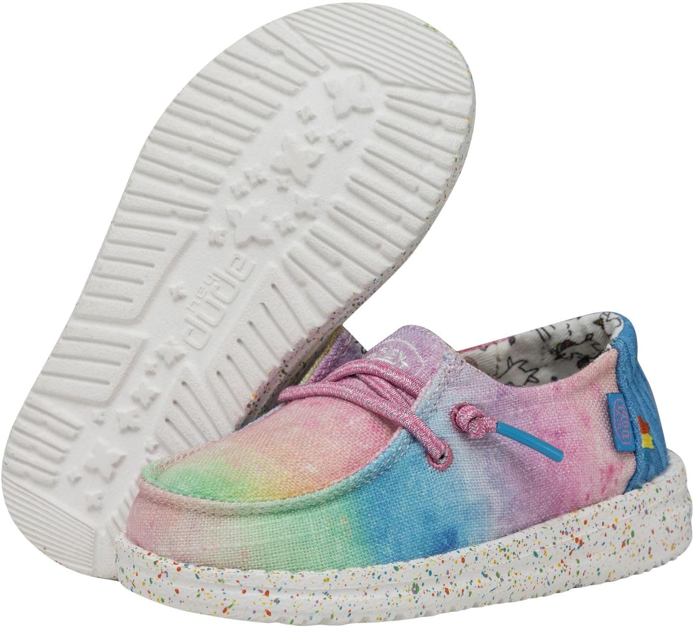 HEYDUDE Wendy Dreamer Loafers for Toddler Offers Textile Upper, Round Toe Design, and Elastic Laces Magic 5 Toddler M