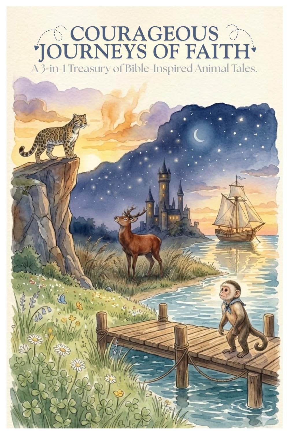 Courageous Journeys of Faith: A 3-in-1 Treasury of Bible-Inspired Animal Tales (Elijah, Daniel, and Jonah)