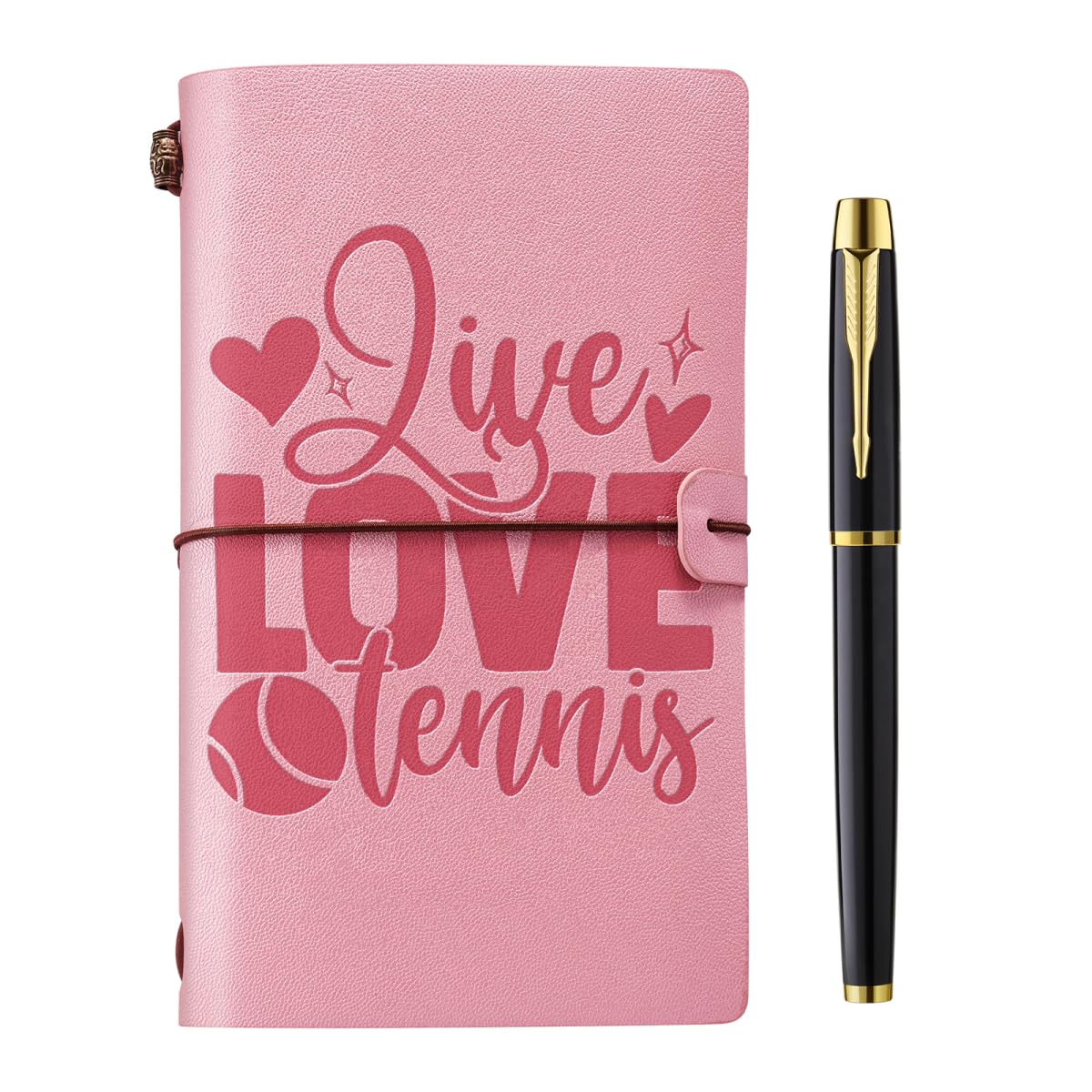 Filten Tennis Gifts Leather Journal Notebook Tennis Gifts for Women, Gifts for Tennis Lover, Tennis Lover Gifts for Men Women Friends Coach Tennis