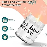 Vista 2 de My Last Nerve Candle - Boss Lady Gifts for Women Candle, Scented Candles for Women, Candles Gifts for Women Gag Gift for Adults, Gifts for Her Boss