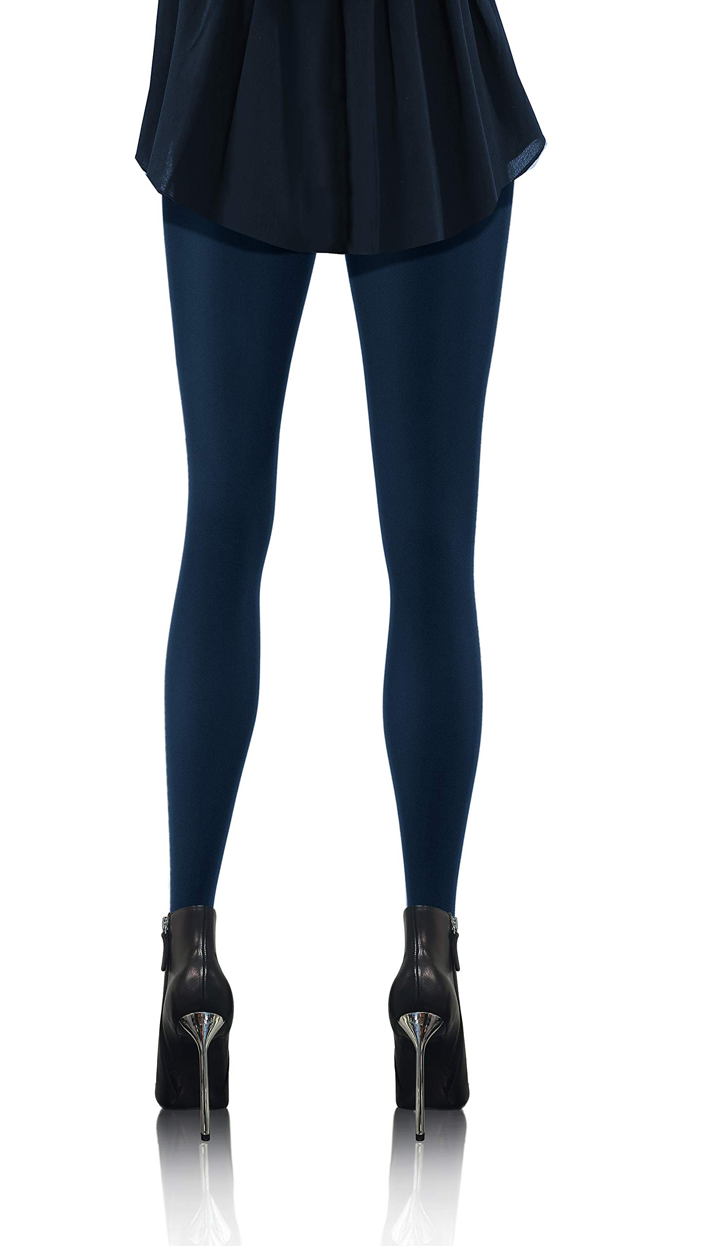 Sesto Senso Women's Dark Blue Thermal Tights Winter Warm 200 Den Opaque 3 M