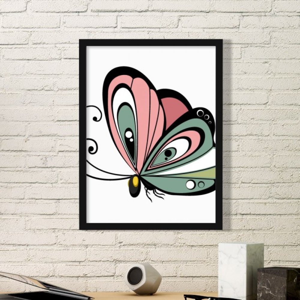 Pinturas de la pared del hogar de mariposa infantil marco pequeño