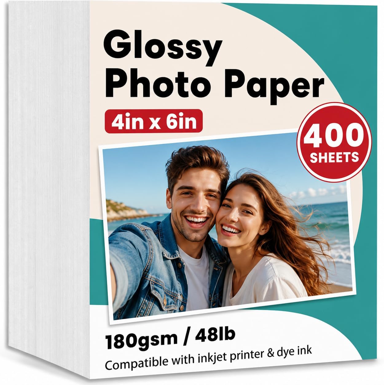 Papel fotográfico brillante 4x6 para impresora inkjet
