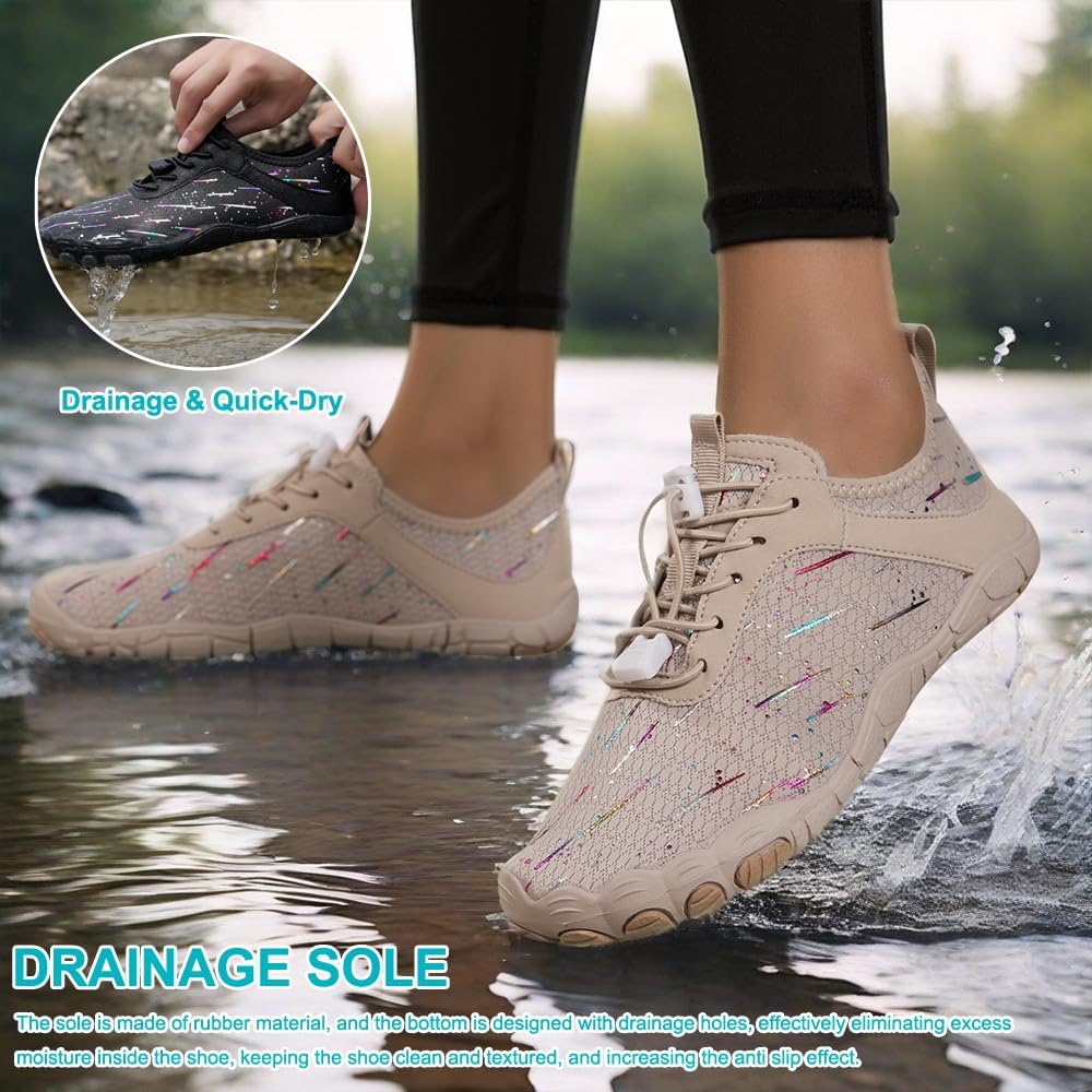 Hike Barefoot Shoes Womens Men,Unisex Barefoot Water Shoes Breathable, Anti-Slip Hiking Footwear for Athletic Wide Toe Shoe Footwear for Hiking, Walking, Running, Yoga, and Water Sports - Image 4