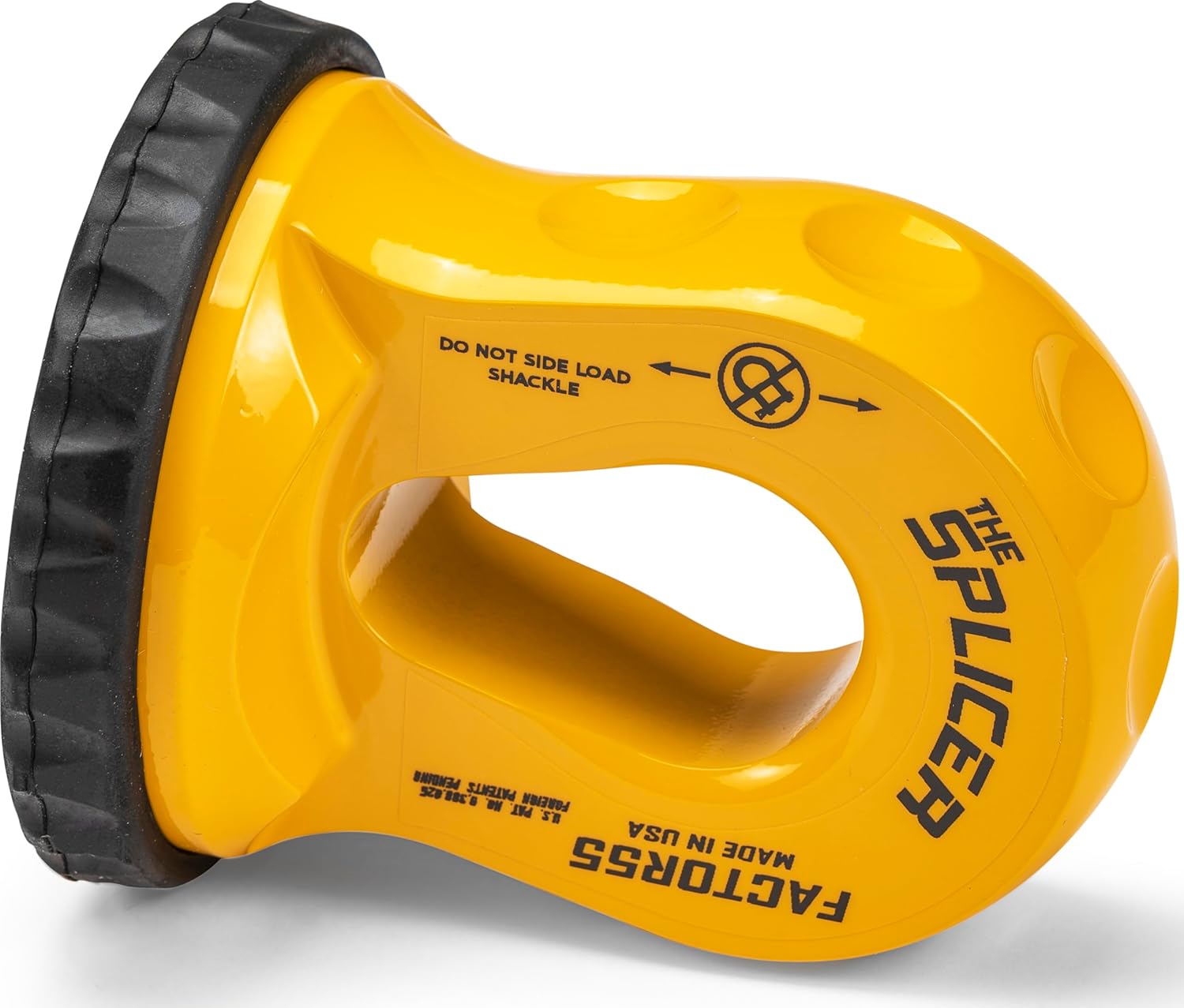 Factor 55 Splicer Synthetic Rope Shackle, Fits Rope up to 1/2" - Yellow