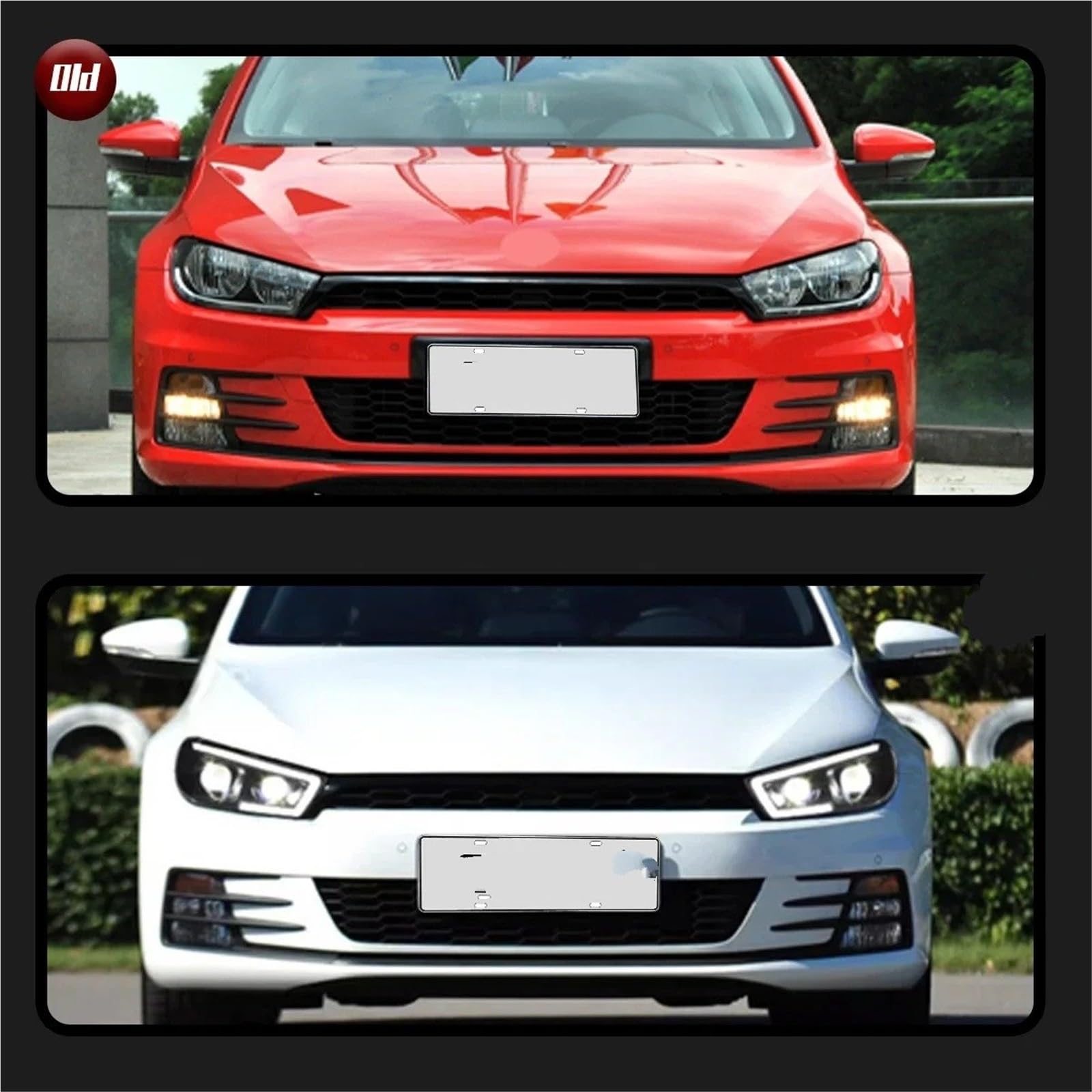 Faro Anteriore per VW Scirocco 2009-2017 DRL modificato Indicatore di direzione dinamico Faro Accessori Auto Auto Gruppo Faro Auto()