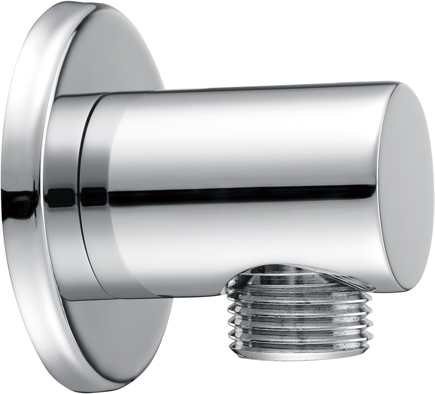 Kelica 558623 Solid Brass Wall Mount Shower Outlet, 1/2" NPT Wall Handshower Water Supply Elbow, Polished Chrome