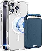 Vista 52 de Funda magnética para iPhone 12 Pro Max con cartera desmontable, compatible con MagSafe, soporte para tarjeta de crédito con funda protectora delgada