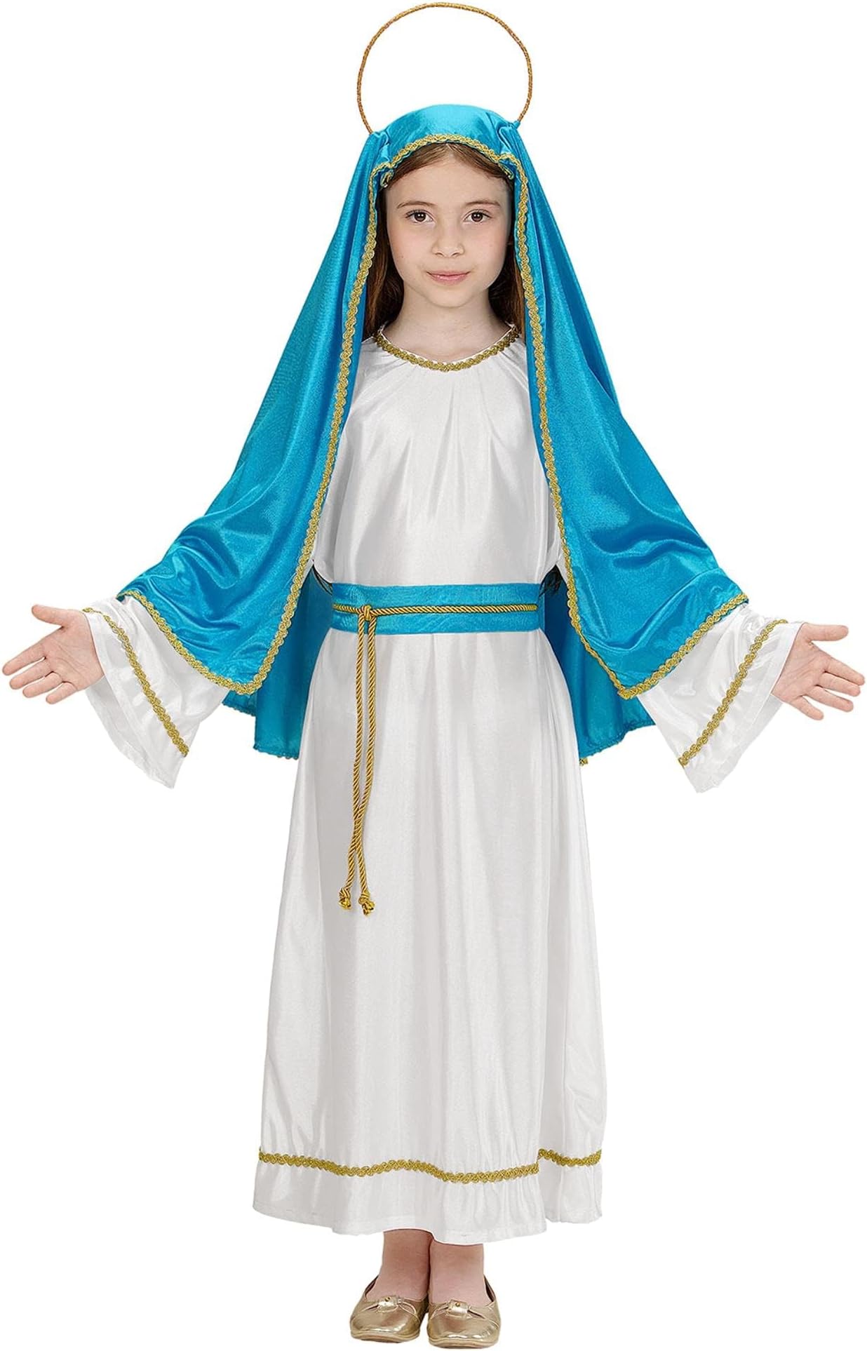 W WIDMANN MILANO Party Fashion - Children's Saint Mary Costume, Nativity Play, Carnival, Christmas, Christmas Costume