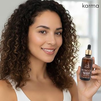 Karma Beauty PeptiBoost Multi Peptide Serum for Hair Growth (50ml) | Lightweight Anti Frizz Hair Serum for Dry or Damaged Hair | Peptide Hair Growth Serum for Thicker, Fuller, Healthier Hair