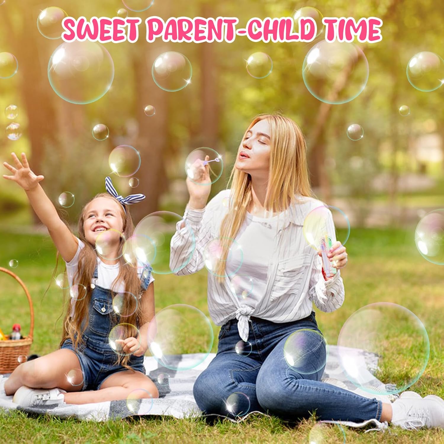 DERAYEE 36PCS Mini Bubble Wands for Kids Bulk, Flower Bubble Party Favors Toys for Birthday Wedding Gifts Goodie Bag Stuffers Classroom Prizes, Indoor Outdoor Activities for Girls & Boys