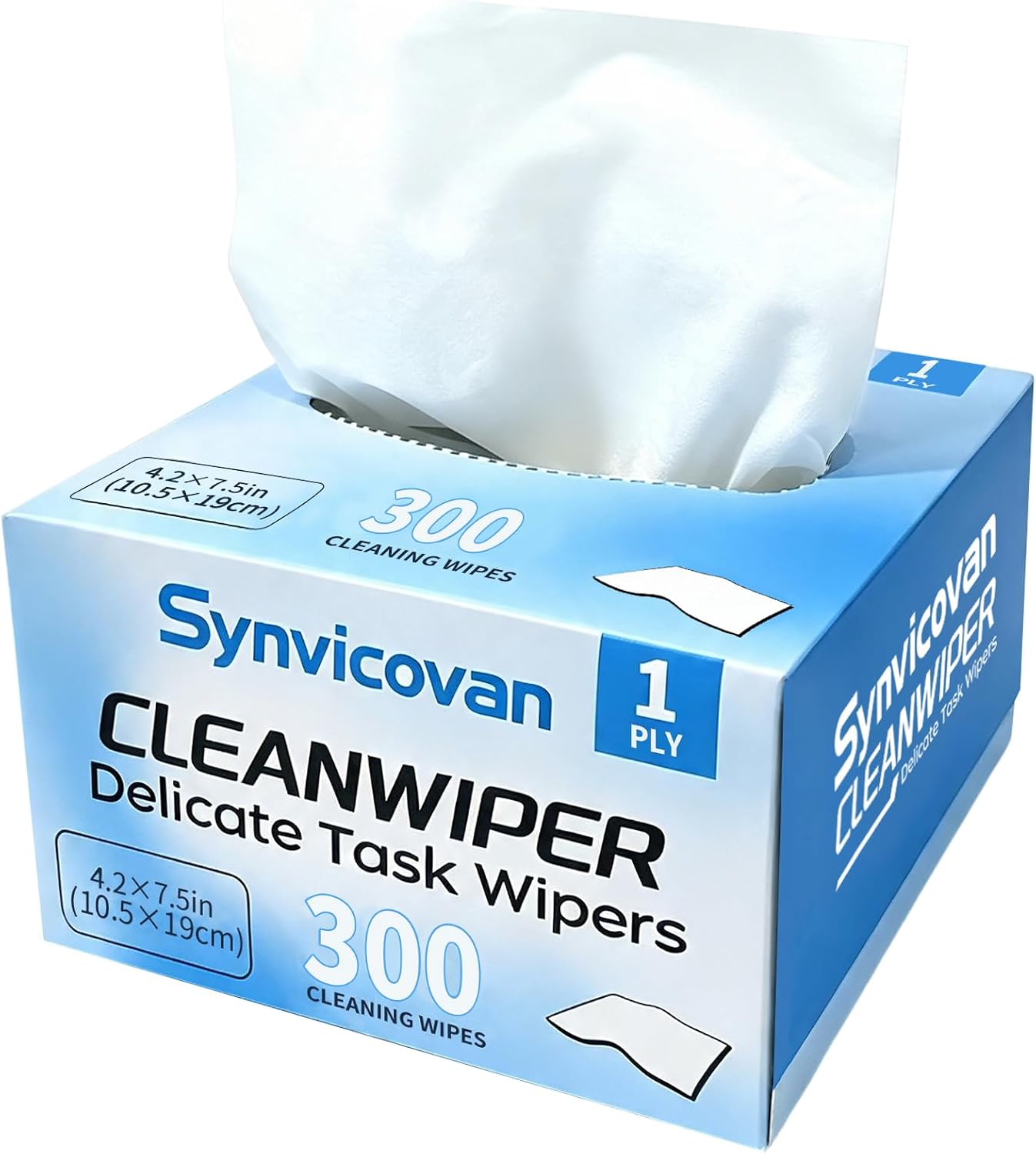 Delicate Task Wipers,Clean Wiper,4.2x7.52 in, 300/Box,1 Boxes
