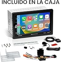 Vista 6 de BOSS Audio Systems BV9358B Estéreo para automóvil - CarPlay Android Auto inalámbrico, doble Din, pantalla táctil de 7 pulgadas, Bluetooth, sin