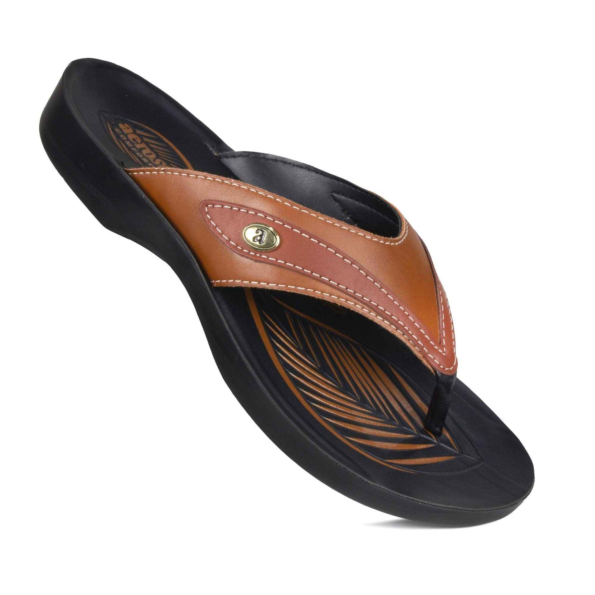 Aerosoft Casual Women’s Comfortable Flip Flops with Arch Support