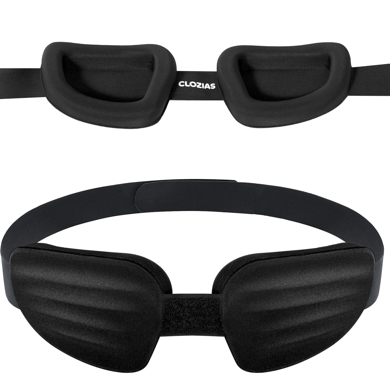 CLOZIA Sleep Mask for Men Women Adjustable Sleeping Eye Mask 100 Blocking Eye Masks for Sleep Soft Comfortable