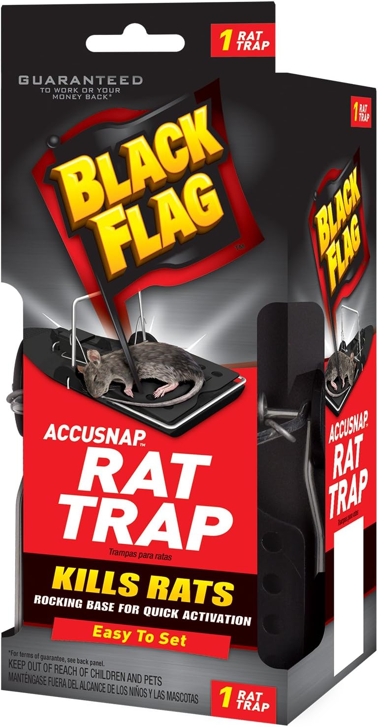 Black Flag 11051-1 Rat Snap Traps, 12-Pack