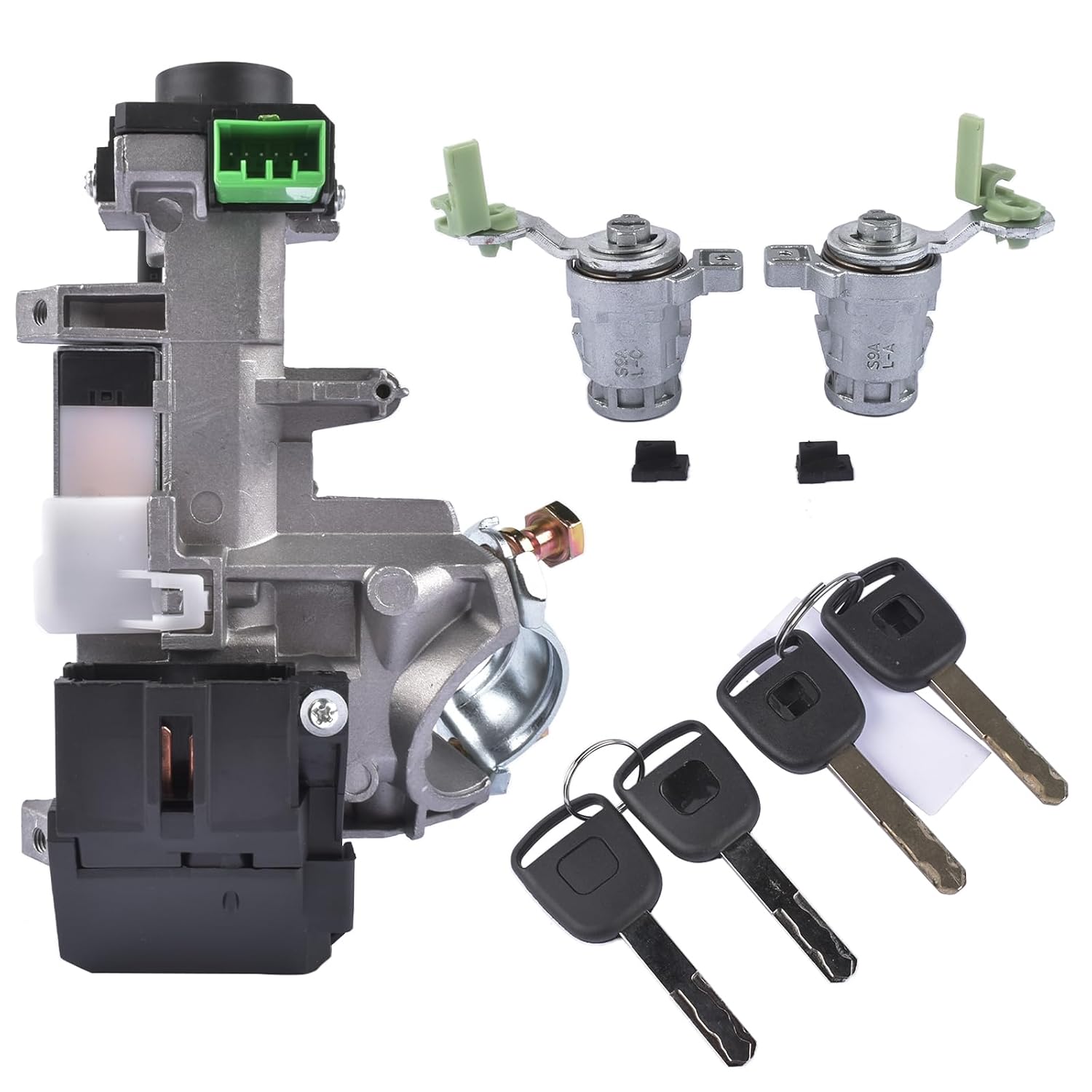 Ignition Switch Cylinder Door Lock w/ 2 Keys Replacement for Honda CRV 2002-06 72185-S9A-013 35100-SDA-A71 Lamerto