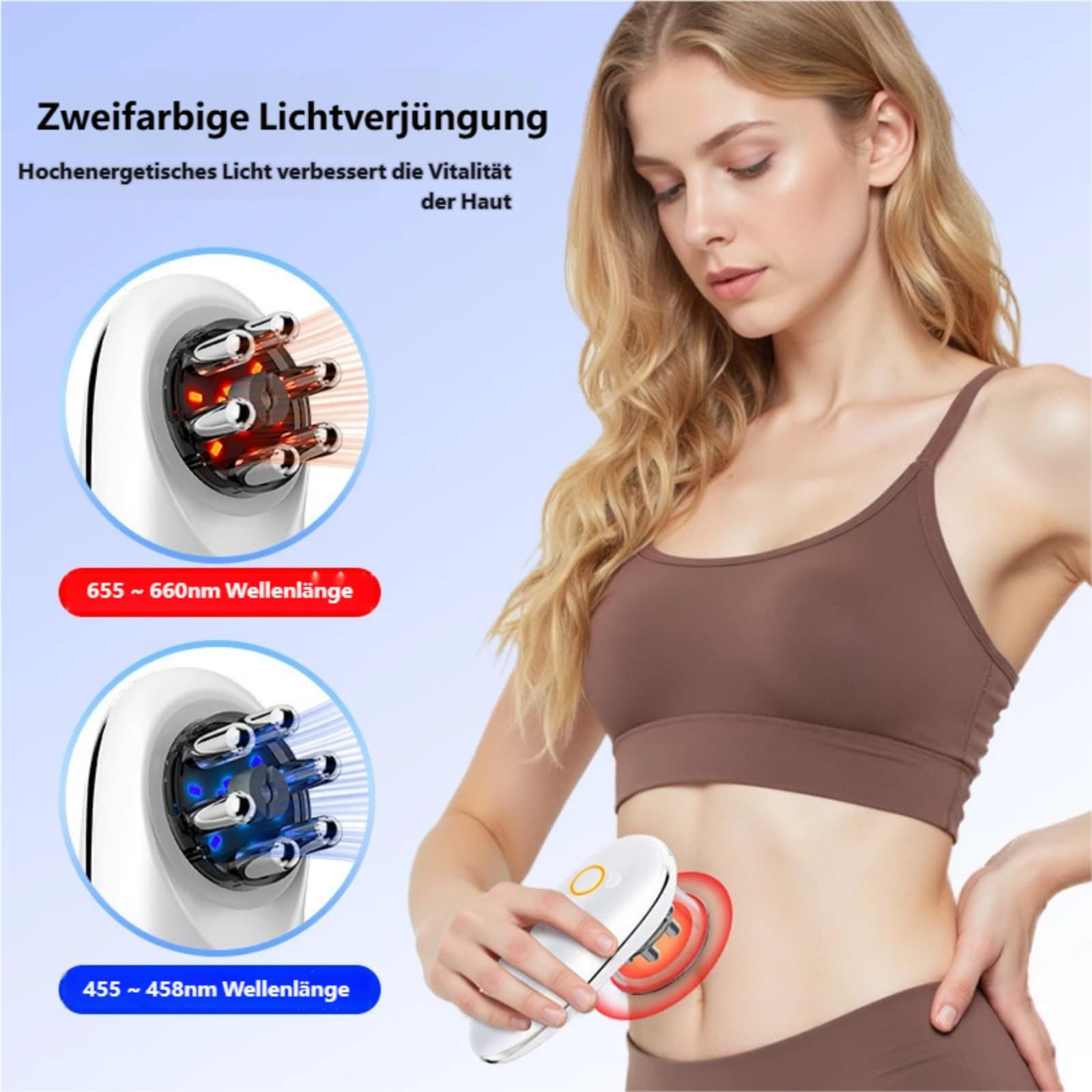 Cellugone 3.0 - sichtbar glattere Haut & definiertere Konturen in wenigen Wochen，Drei-in-Eins-Massagegerät mit Schröpfmassage, EMS und Rotlichttherapie-Funktionen