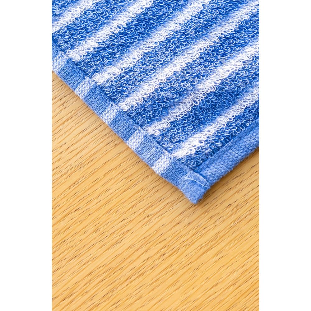 Amazon｜WITH OR WITHOUT ハンドタオル Hand Towel (BLU STRIPE