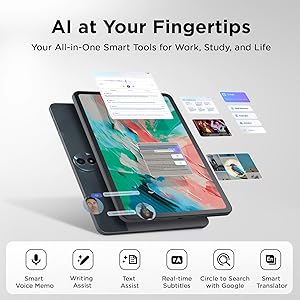 TCL NXTPAPER 11 Gen 2 Android Tablet, 11" Drawing Pad & Digital Notebook, Stylus & Flip Case Included, NXTPAPER 4.0 Display, Android 15, AI Tools, 6+6GB RAM, 64GB Storage, 8000mAh Battery, Gray