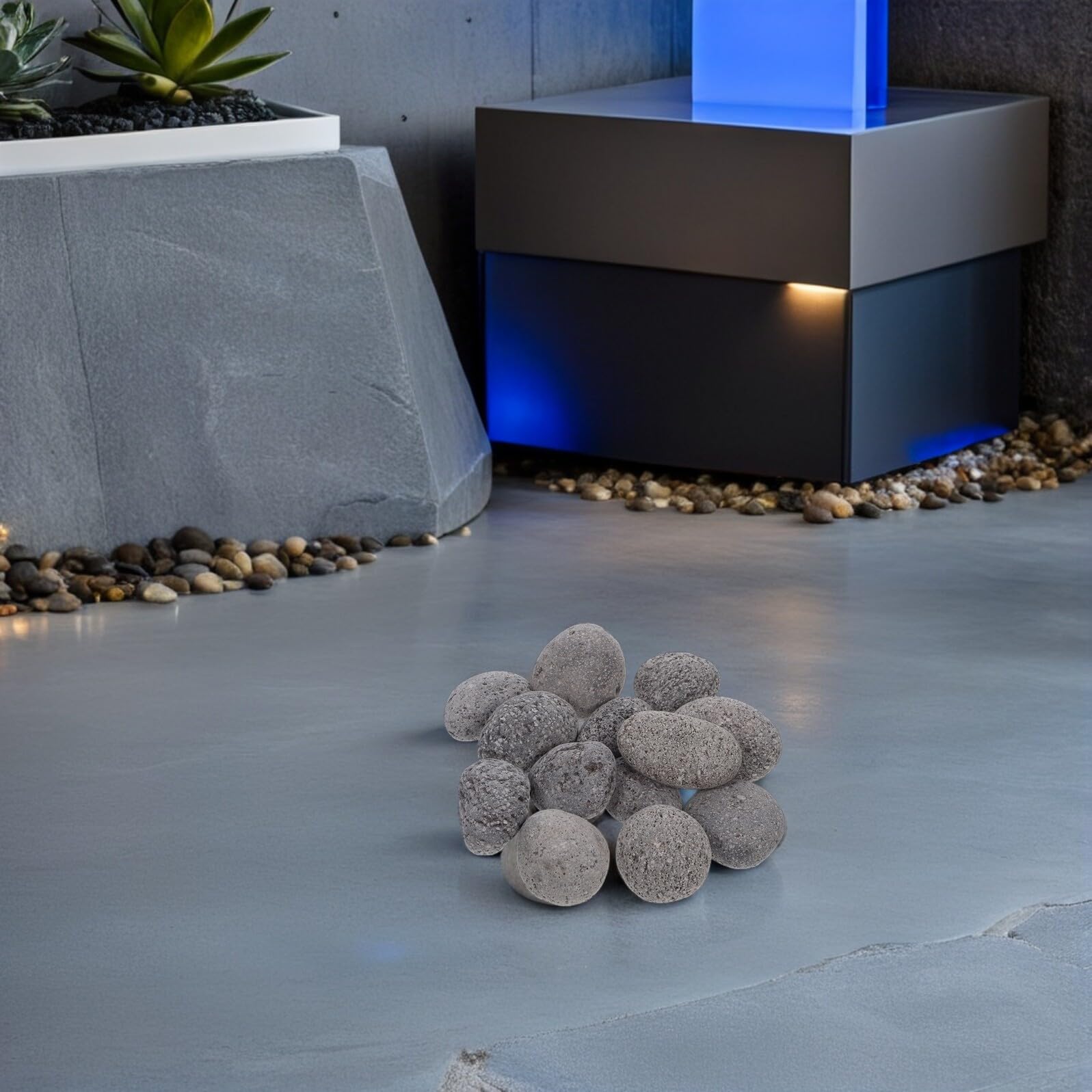 Alasum Piedras para Sauna de Basalto 3-5 CM 1,9 Kg Bolsa Resistentes a Grietas para Calentadores Eléctricos y Estufas de Leña, Piedras Volcánicas de Vapor para SPA y Sauna de Vapor
