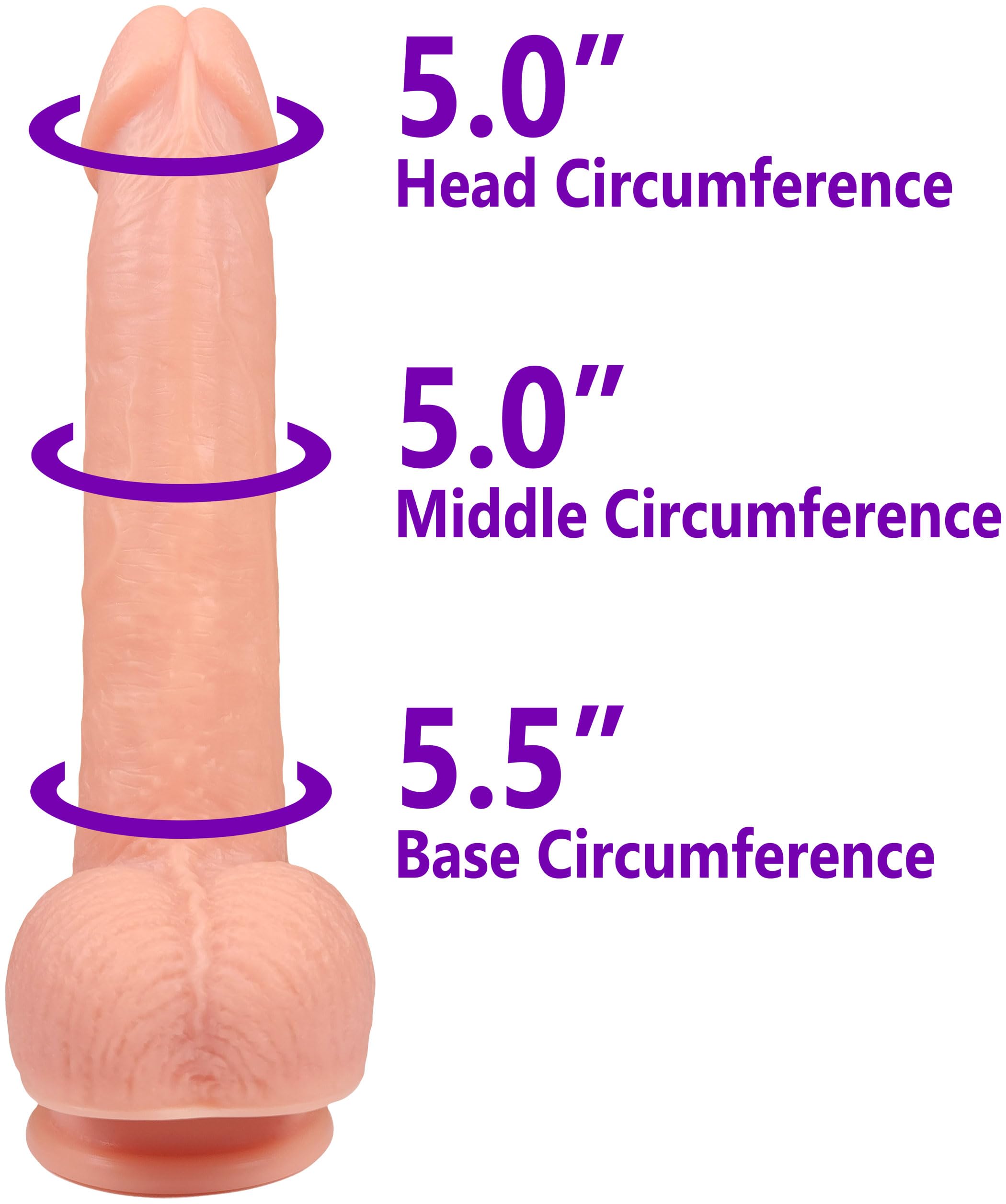 Amazon.com: The Engineer by FUKENA - 7" Insertable x 5.5" Girth (1.7"  Width) Realistic Platinum Cured Dual Density Silicone Dildo with Balls,  Strong Suction Cup, and Pure Silicone Finish (Light Skin, No