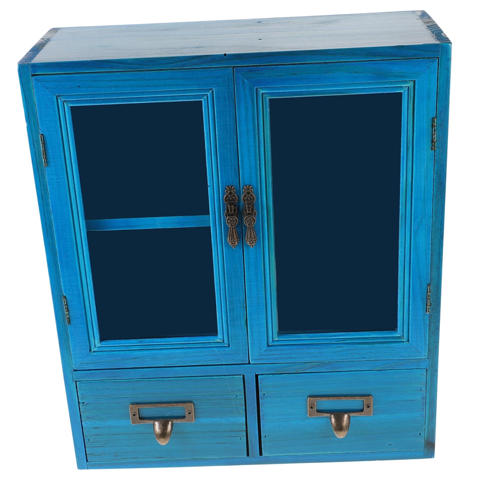 BHGFYXBS Woo Wall Cabinet Sto Box For Kitchen Low Profile Countertop For Smals & Home Det,Blue-36X31X12.4Cm,Blue-36X31X12.4CM