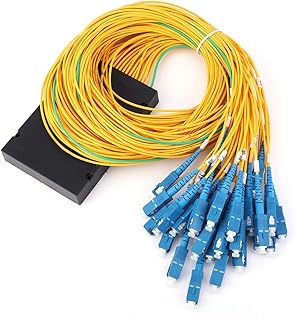 Divisor de fibra, divisor de fibra óptica monomodo, módulo divisor PLC 1x32 com interface SC/UPC para fiação doméstica, projetos de engenharia, empresas corporativas, LAN de fibra óptica