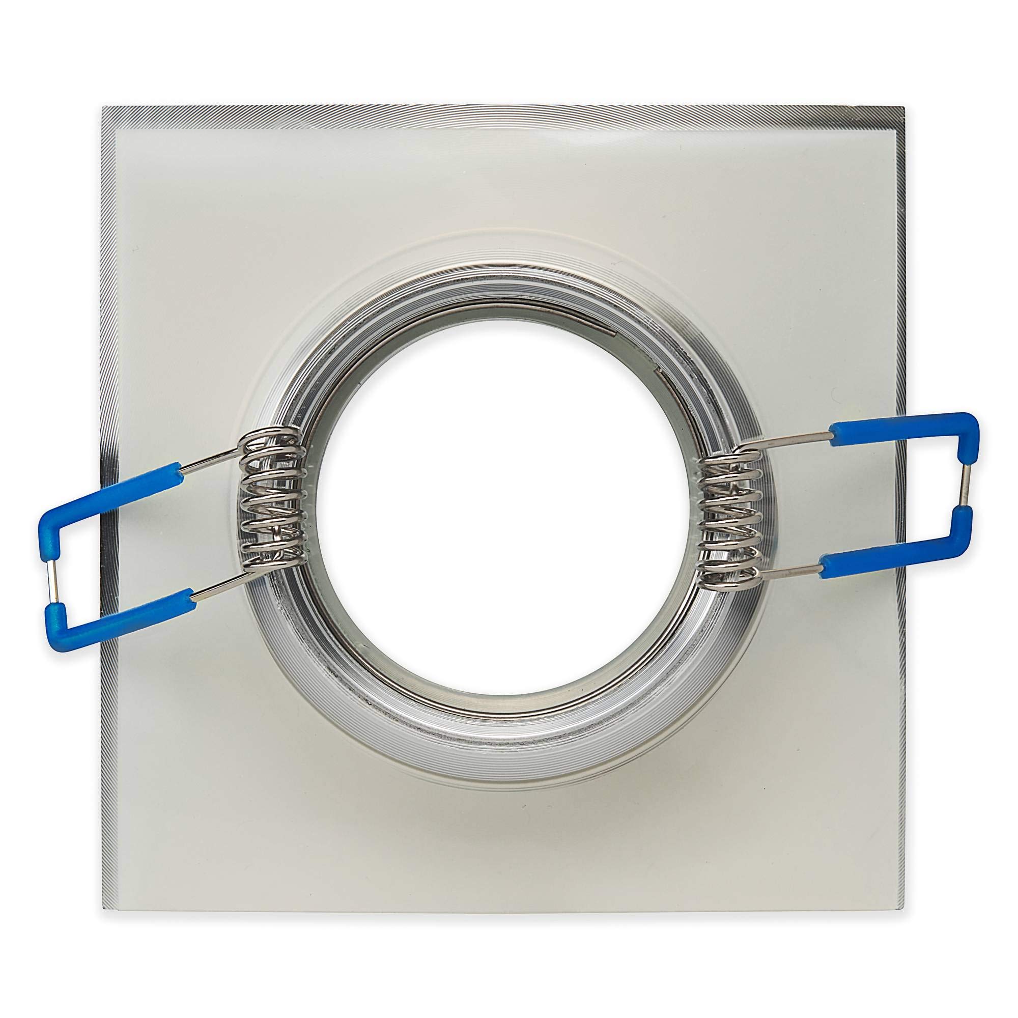 Set di 6 faretti LED da incasso, IP44, argento con taglio fine, 9 Watt, luce bianca calda, 230 V, GU10, faretto da incasso per bagno, doccia, da soffitto, con foro di 60 mm