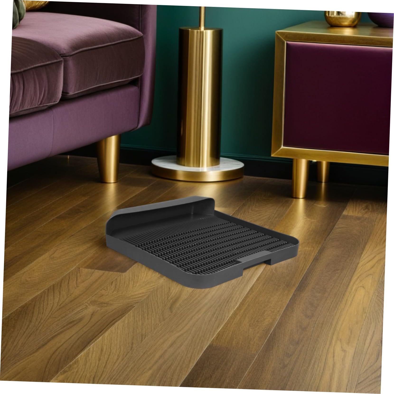 Katze Katzenklo Matte Rutschfest Litter Catcher Matte mit Erhöhten Kanten Leicht Zu Reinigen Für Indoor Katzen Streu Auffang Teppich