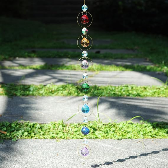 Crystal Suncatcher Hanging Crystals for Windows Garden Sun Catcher Rainbow Prism Ball Suncatchers Handmade Light Catcher