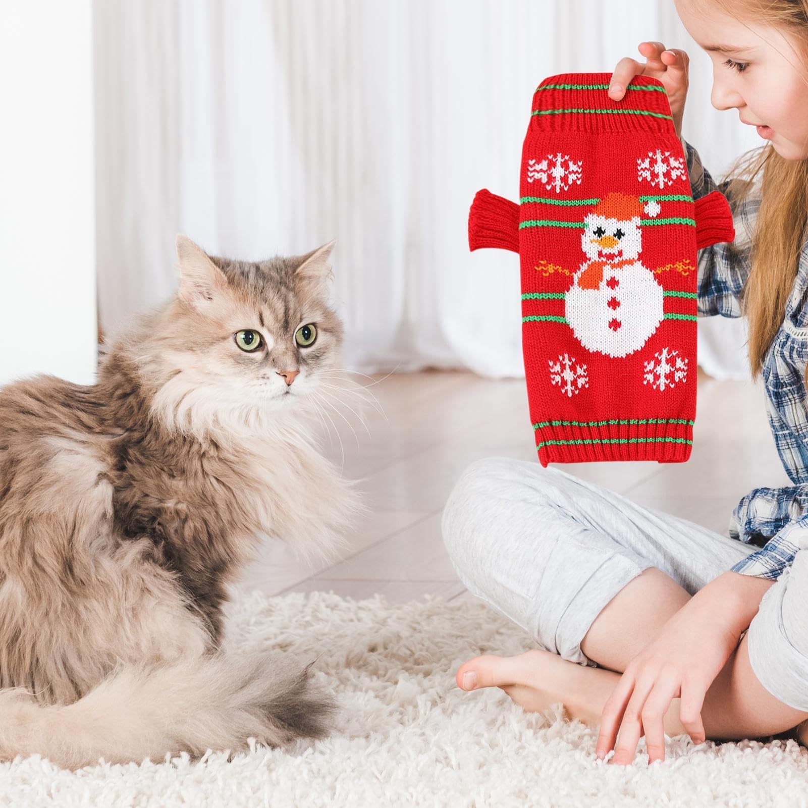 Maglione Natalizio per Cani, Maglione Caldo per Cani, morbide Camicie Natalizie per Cani
