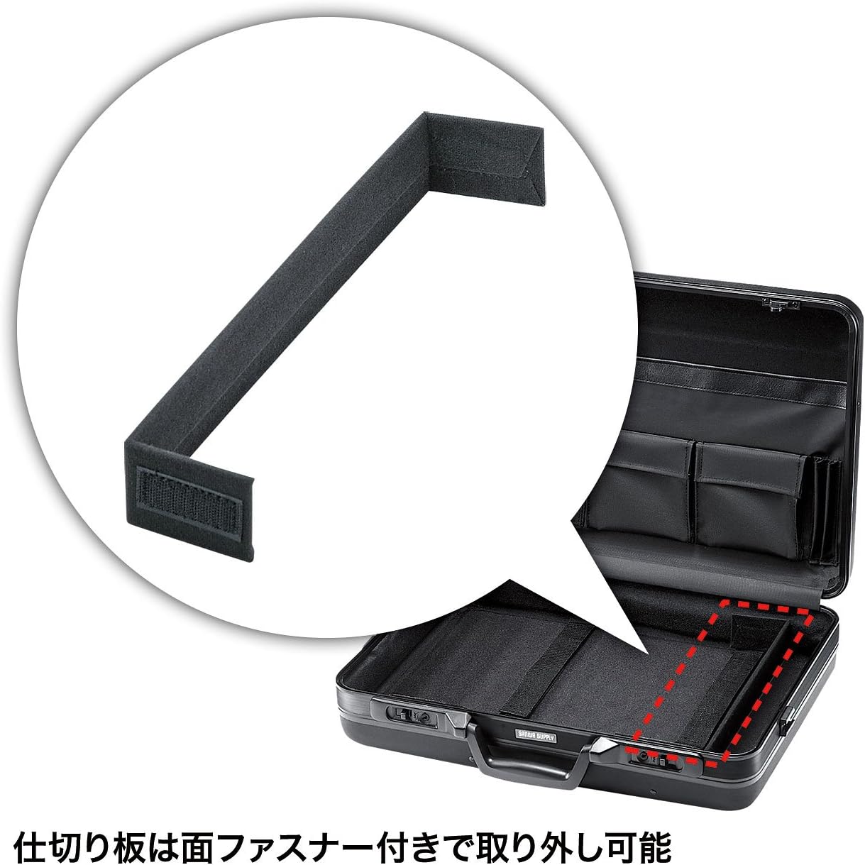 Amazon Co Jp サンワサプライ Absハードpcケース 鍵付き 軽量 17インチワイド対応 日本製 Bag 715n2 パソコン 周辺機器