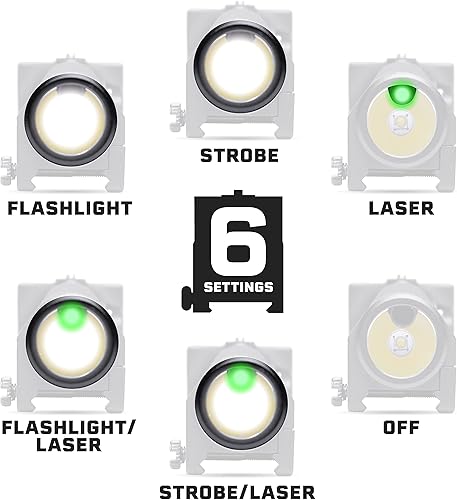 Miniatura 5 de Firefly V5 - Combo de pistola láser con linterna láser  Compañía propiedad de veteranos de combate  Luz de flash táctica de 500 lúmenes con láser
