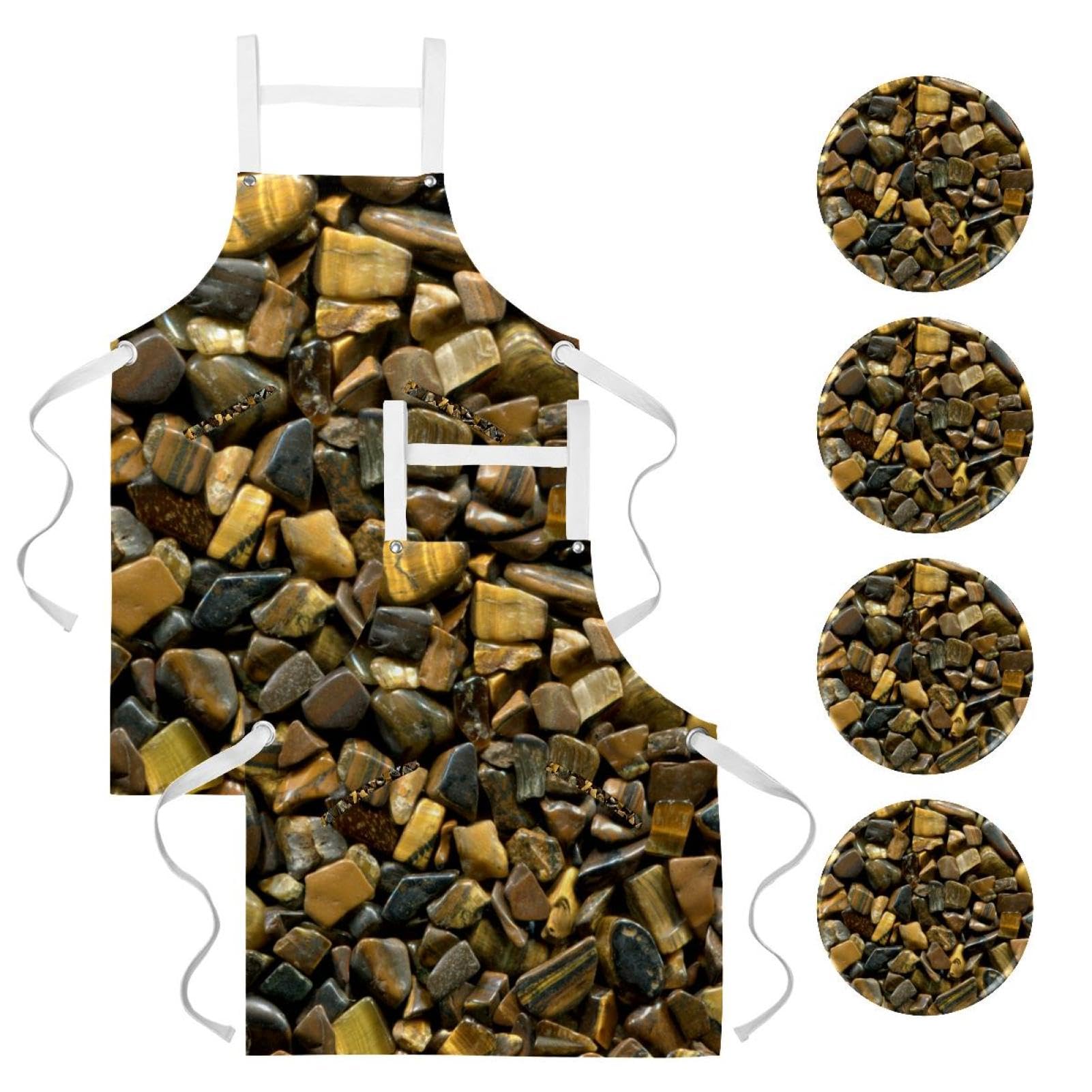 Tablier de serveuse multicolore idéal pour bistrot et restaurant - 7