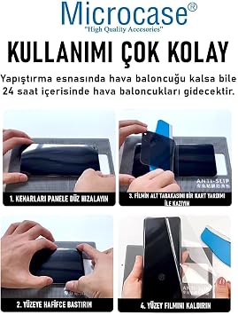 Microcase Tecno Spark Slim 5G ile Uyumlu Privacy Gizlilik Filtreli Hayalet Nano Ekran Koruyucu-EKM110